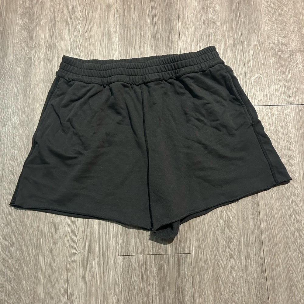 H&M Washed Black Women's Sweat Shorts